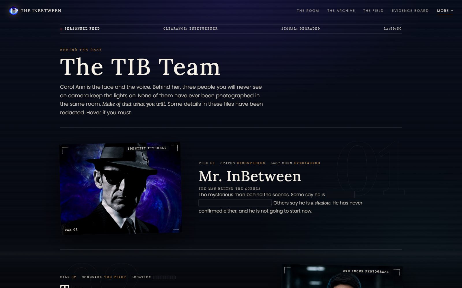 The Team, inbetweentales.com